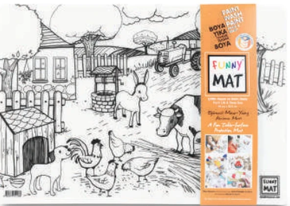 Funny Mat - Çiftlik Ve Derin Deniz 33,5 x 48 cm ürün görseli