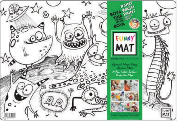 Funny Mat - Uzaylılar 33,5x48cm ürün görseli