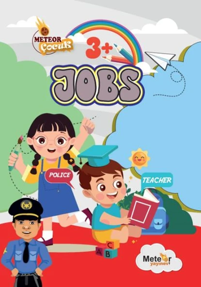 Jobs (Meslekler) Türkçe – İngilizce Boyama Kitabı ürün görseli 1