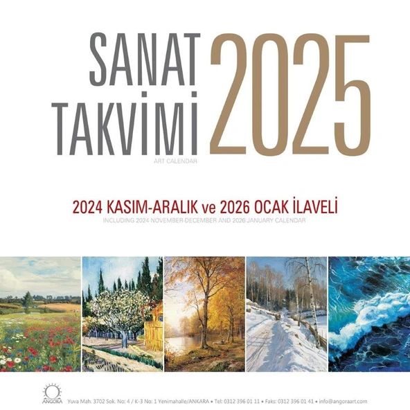 Sanat Takvimi 2025 Duvar Takvimi ürün görseli