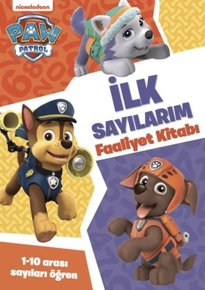 Paw Patrol - İlk Sayılarım Faaliyet Kitabı - 1