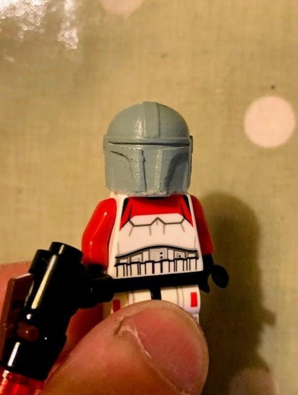 Mandalorian Lego Uyumlu Kask Plastik Aparat
