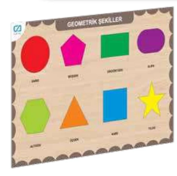 Ahşap Geometrik Şekiller Eğitici Set ürün görseli