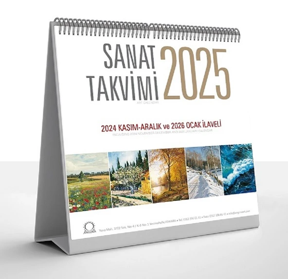 Sanat Takvimi 2025 Masa Takvimi ürün görseli