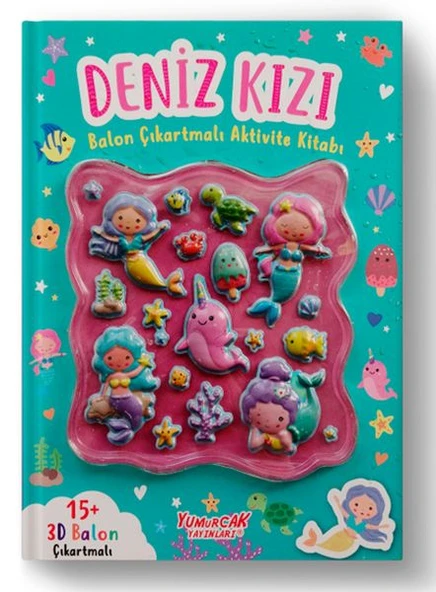 Deniz Kızı Balon Çıkartmalı Aktivite Kitabı ürün görseli