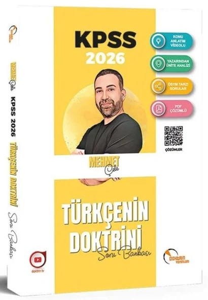 Doktrin 2026 KPSS Türkçenin Doktrini Soru Bankası Çözümlü ürün görseli