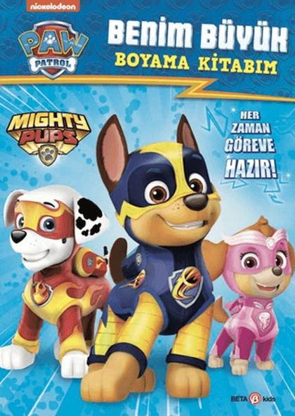 Paw Patrol Benim Büyük Boyama Kitabım ürün görseli