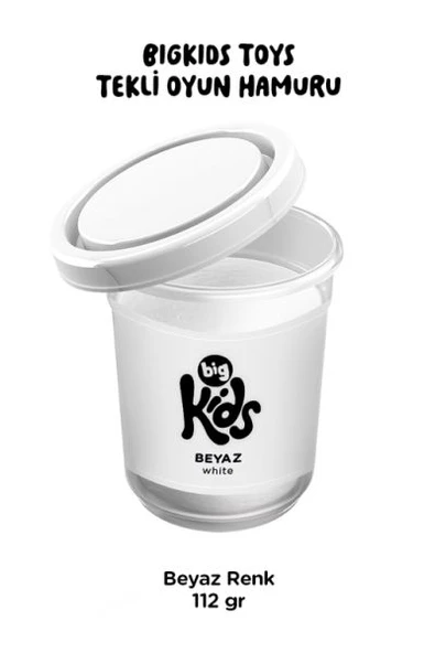 Bigkids Toys / Beyaz - 12'li Oyun Hamuru (112 Gr) ürün görseli