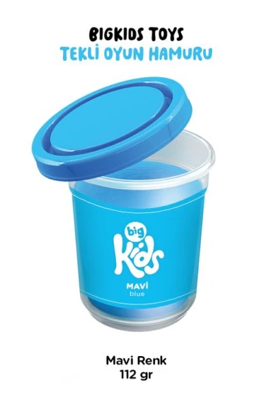 Bigkids Toys / Mavi - 12'li Oyun Hamuru (112 Gr) ürün görseli