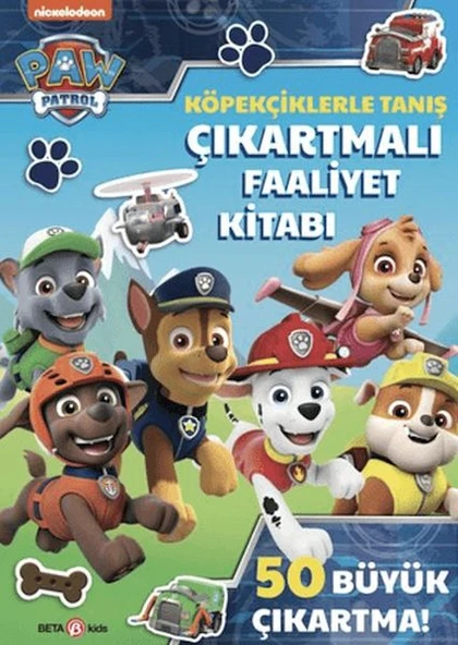 Paw Patrol - Köpekçiklerle Tanış Çıkartmalı Faaliyet Kitabı - 1