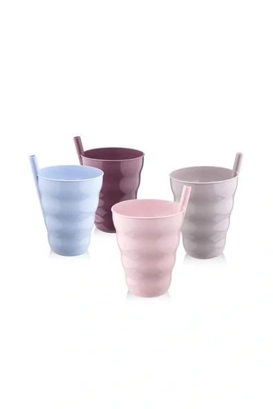 Poşetli Pipetli 3'lü Bardak Ur 3181 - 1