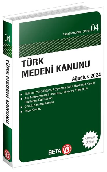Türk Medeni Kanunu - Ağustos 2024 - 1