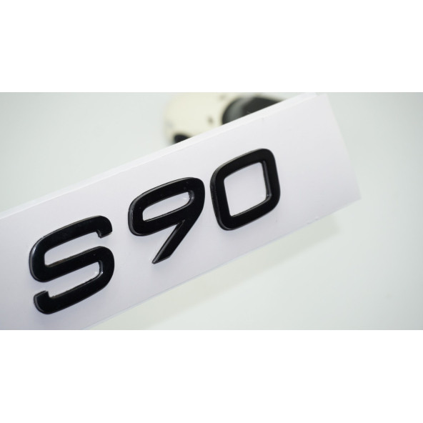 DK Tuning S90 Siyah ABS 3M 3D Bagaj Yazı Logo Volvo İle Uyumlu
