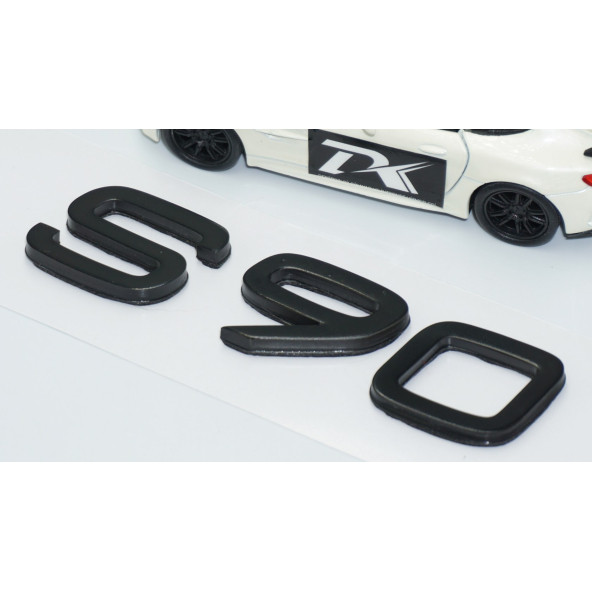 DK Tuning S90 Siyah ABS 3M 3D Bagaj Yazı Logo Volvo İle Uyumlu - 3