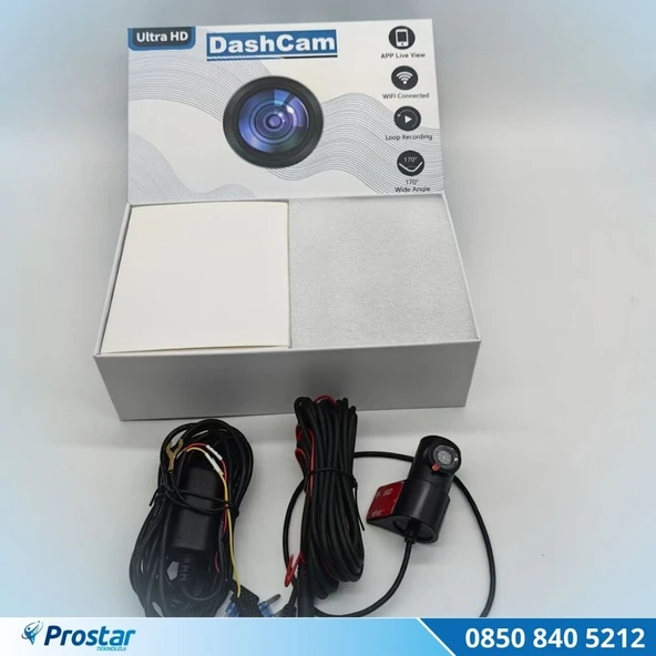 4G Uzaktan izlemeli 2 kameralı 2K+1080P Yüksek Çözünürlüklü Dashcam Kamera - Resim 3