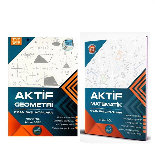 Aktif Öğrenme TYT Matematik ve Geometri 0 dan Başlayanlara Seti 2 Kitap ürün görseli 1
