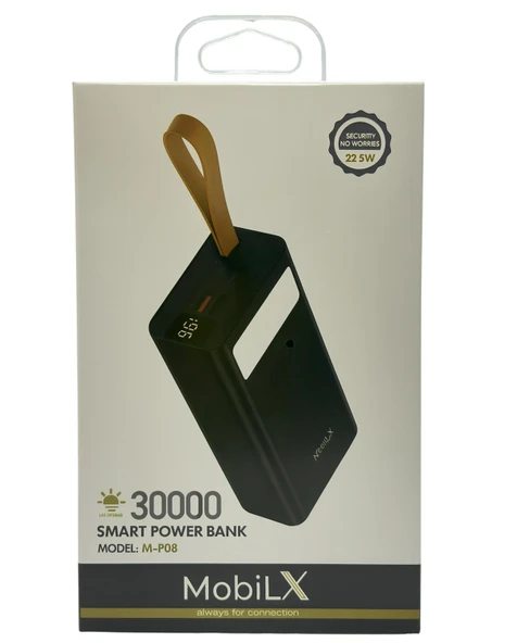Mobilx 30000 mAh 22.5W Hızlı Şarj Powerbank - 1