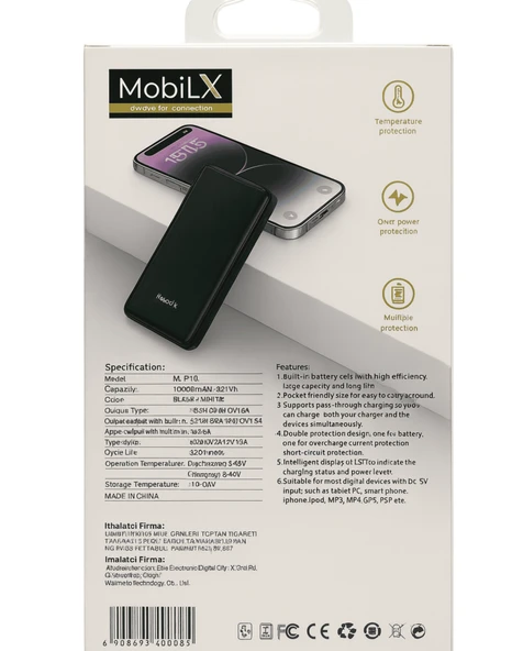 Mobilx 10000 mAh 22.5W Hızlı Şarj Powerbank - 2