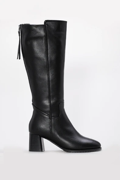 Hakiki Deri Kürklü  Kadın Klasik Çizme 064YZA850 ürün görseli