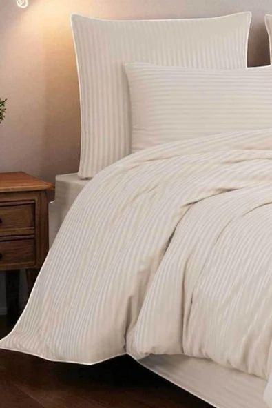 Cottonest SATEN NEVRESİM TAKIMI ÇİFT KİŞİLİK 200 X 220 PAMUKLU - 2