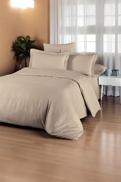 Cottonest SATEN NEVRESİM TAKIMI ÇİFT KİŞİLİK 200 X 220 PAMUKLU - 1