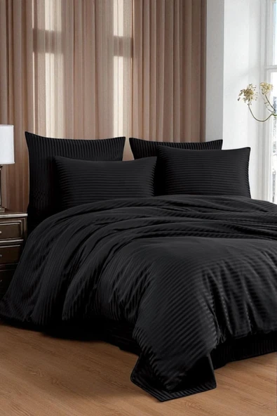 Cottonest SATEN NEVRESİM TAKIMI ÇİFT KİŞİLİK 200 X 220 PAMUKLU - 1
