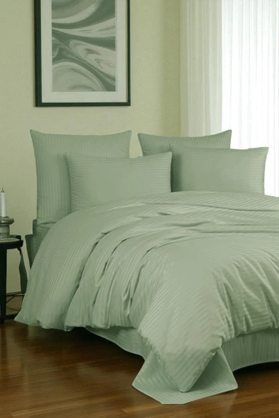 Cottonest SATEN NEVRESİM TAKIMI ÇİFT KİŞİLİK 200 X 220 PAMUKLU - 2