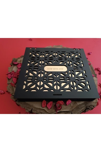 Isme Özel Tesbih Kutusu Ahşap Tesbih Kutusu 10 Lu Kutu