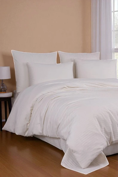 Cottonest SATEN NEVRESİM TAKIMI ÇİFT KİŞİLİK 200 X 220 PAMUKLU - 1