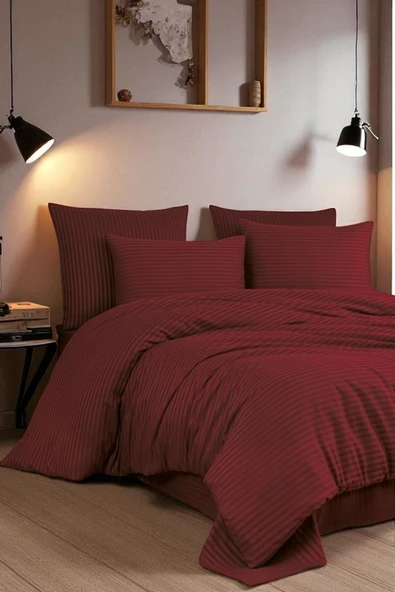 Cottonest SATEN NEVRESİM TAKIMI ÇİFT KİŞİLİK 200 X 220 PAMUKLU - 2