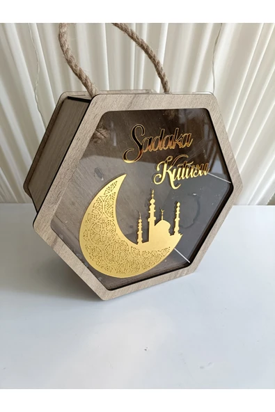 Cami Görselli Sadaka Kutusu (RAHAT AÇMA KAPATMA) - Resim 2