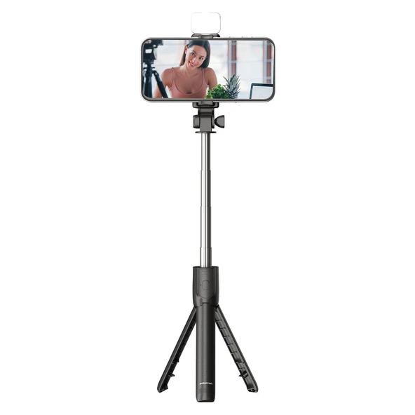 Polosmart PSM137 Işıklı Uzaktan Kumandalı Tripod Siyah