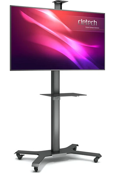 Cletech Tekerlekli LCD Tv / Monitor Standı Sehpası 32"-65"