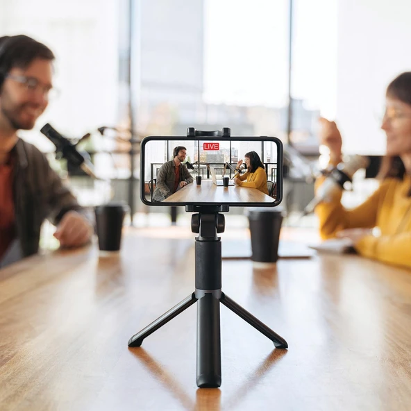 Polosmart PSM137 Işıklı Uzaktan Kumandalı Tripod Siyah - 3