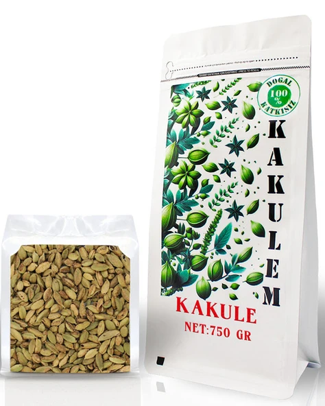 Kakulem SERTİFİKALI 750 Gr Elenmiş Katkısız Tane Kakule