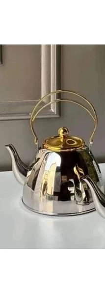 VICALINA Çelik Çaydanlık ithal Model Alman Markası Paslanmaz Çelik Çaydanlık Ocak üstü Isıtıcı 3 LT