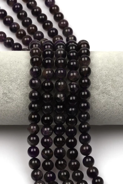 Ametist Doğaltaş Dizi 8 mm Küre Kesim ürün görseli