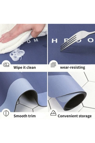 İB GLOBAL Süper Emici Banyo Duş Paspası - 5