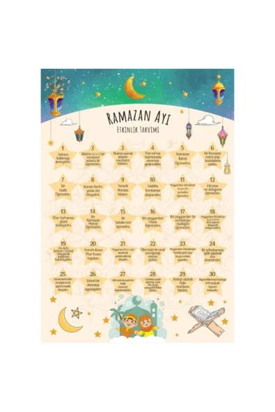 İB GLOBAL Hoşgeldin Ramazan Etkinlik Takvimi - 1