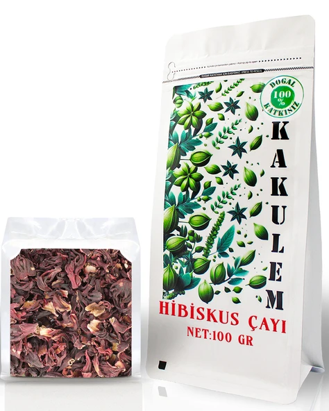 Kakulem SERTİFİKALI 100 Gr Doğal Kurutulmuş Hibiskus Çayı Nar Çiçeği - 1