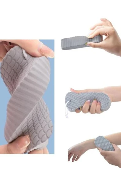 İB GLOBAL Sünger Çok Amaçlı Sihirli Peeling Süngeri Bebek Banyo Süngeri Duş Lifi Kıvrımlı Sünger Yumuşak Lif - 6