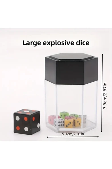 İB GLOBAL Patlayıcı Zar Sihir Numarası - Çiftler, Parti Performansları & Hediyeler İçin Mükemmel, Akrilik, - Resim 4