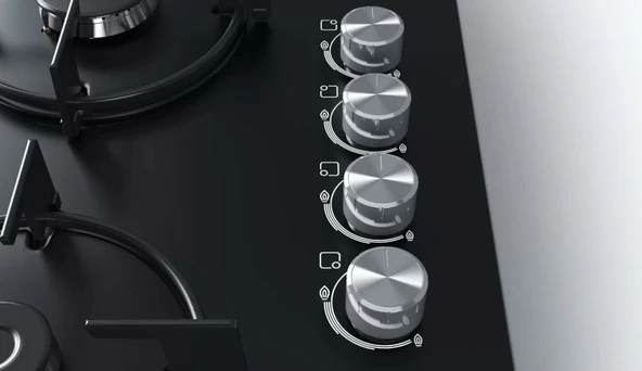 Bosch POP6C6O10O Ankastre Cam Ocak Siyah - Resim 3