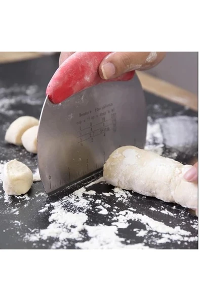 İB GLOBAL Paslanmaz Çelik Hamur Kesme Ve Şekillendirme Spatulası - 1