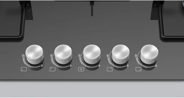 Bosch PNQ7B9O12O Ankastre Cam Ocak Antrasit - Resim 2