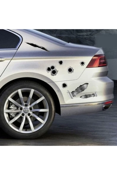 İB GLOBAL Kurşun İzi Sticker - Resim 2