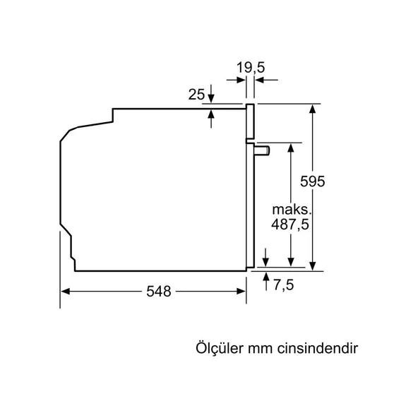 Bosch HUA736EN0T 76 L Buhar Destekli Ankastre Fırın - Resim 4