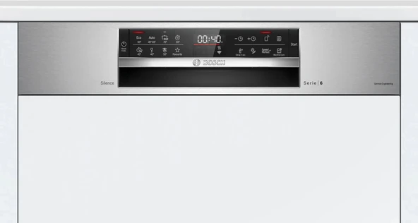 Bosch SMI6EKS81T 8 Programlı 13 Kişilik Yarı Ankastre Bulaşık Makinesi - Resim 2