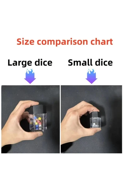 İB GLOBAL Patlayıcı Zar Sihir Numarası - Çiftler, Parti Performansları & Hediyeler İçin Mükemmel, Akrilik, - Resim 2