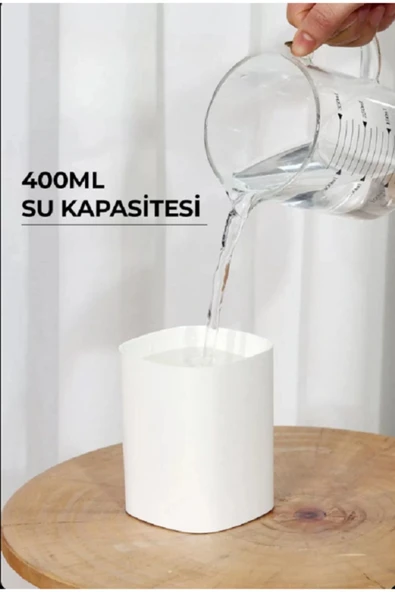 İB GLOBAL H2o 400 ml Ulrasonik Hava - Oda- Araç Nemlendirici Buhar Makinesi Aroma Difüzörü 4507 - 4